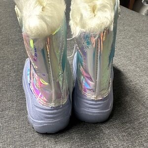 Frozen snow boots